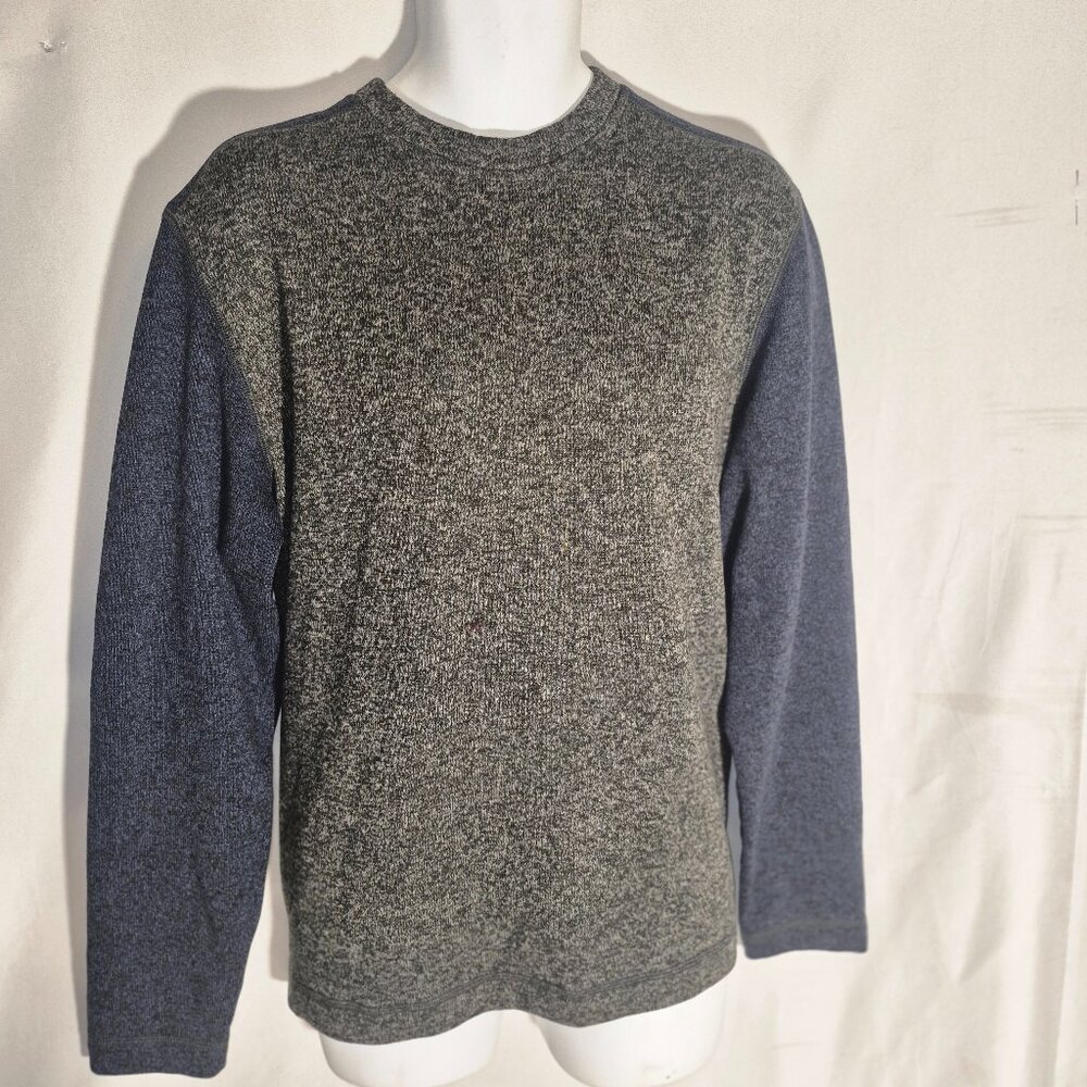 ARROW fleece sweater, Blue and grey Crew neck in size Large